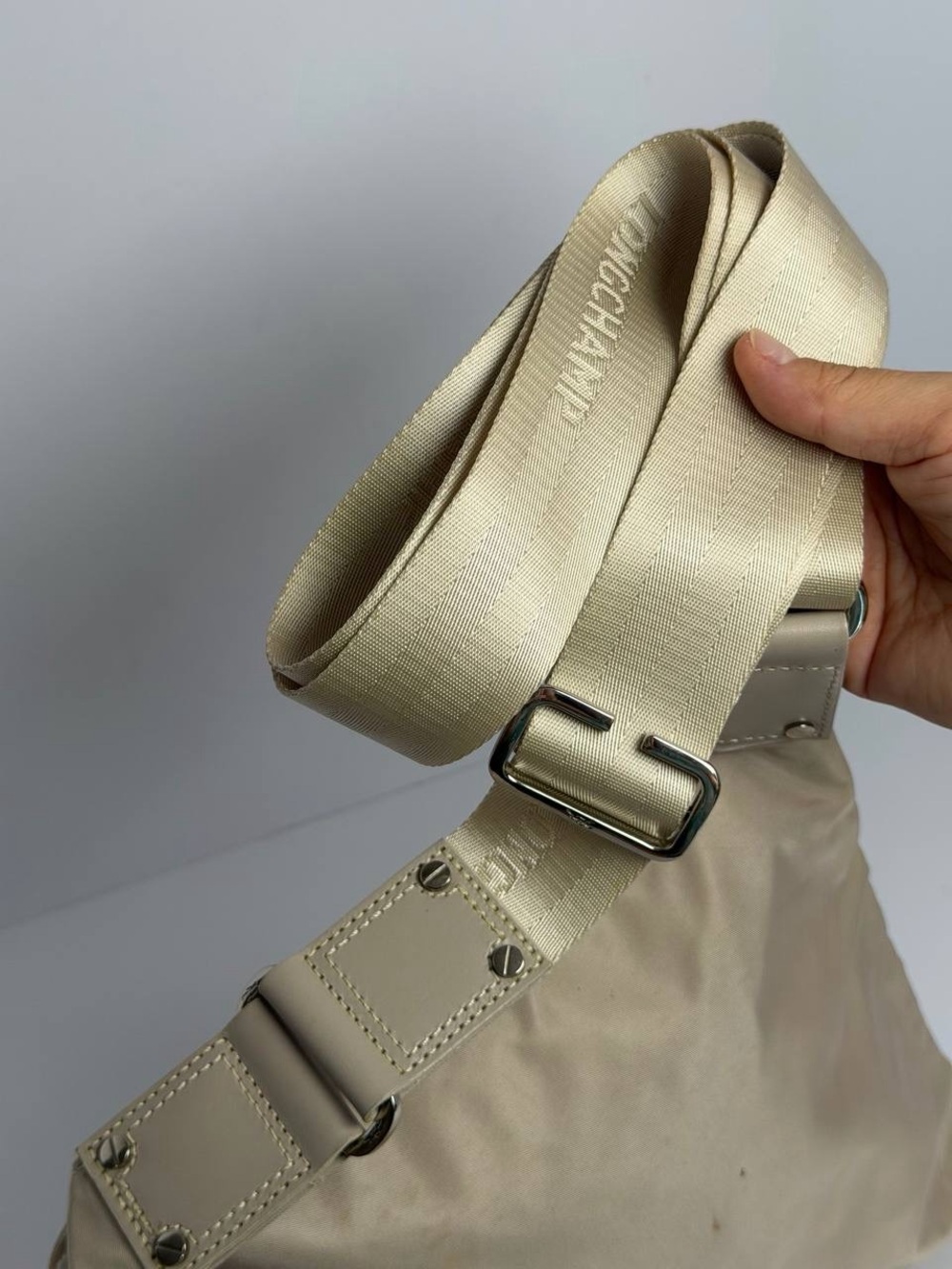Longchamp Beige Nylon Crossbody Bag - Picture 5 of 11